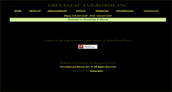 Desktop Screenshot of greenleafandbloom.com